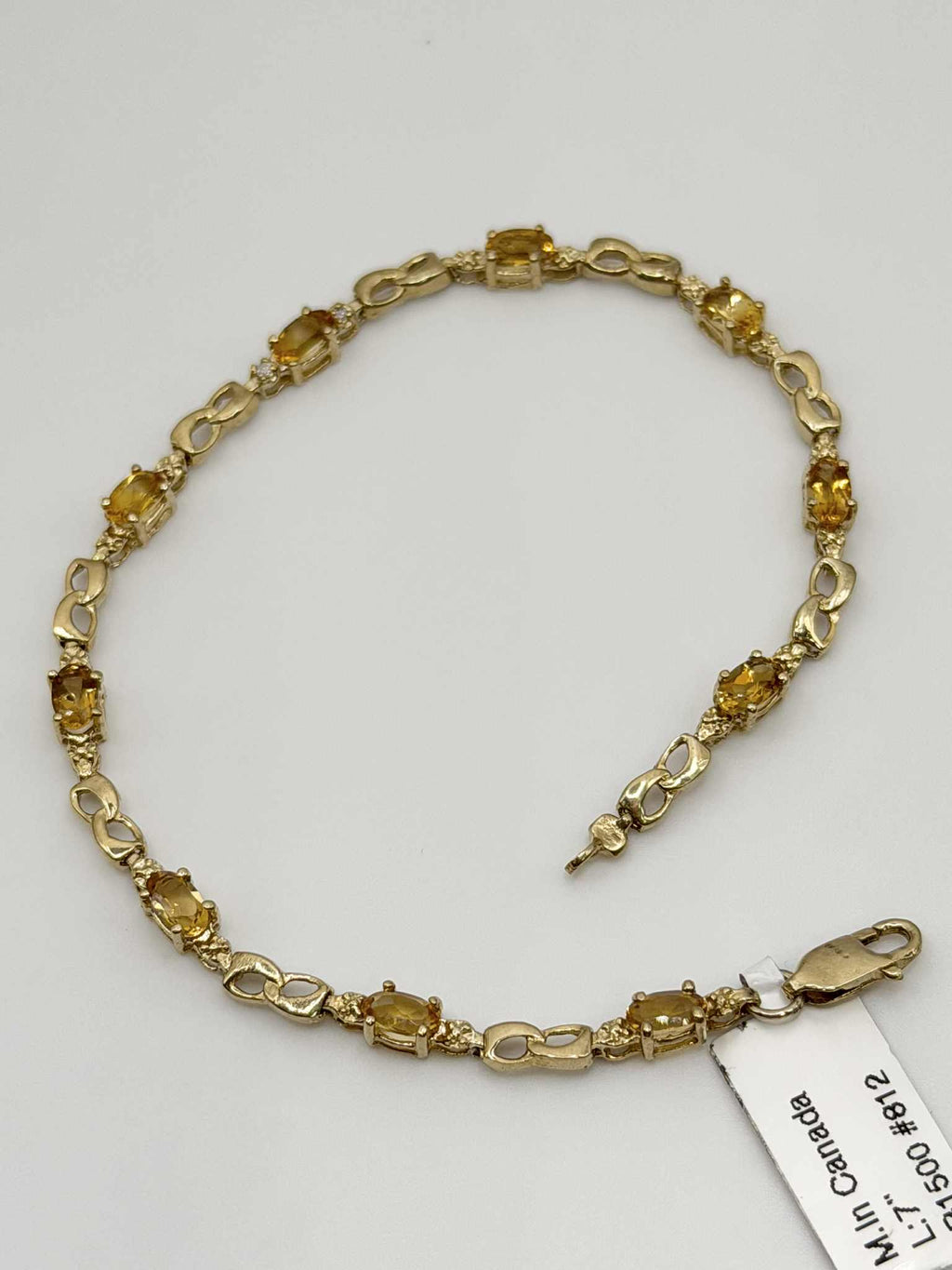 Bracelet or CITRINES