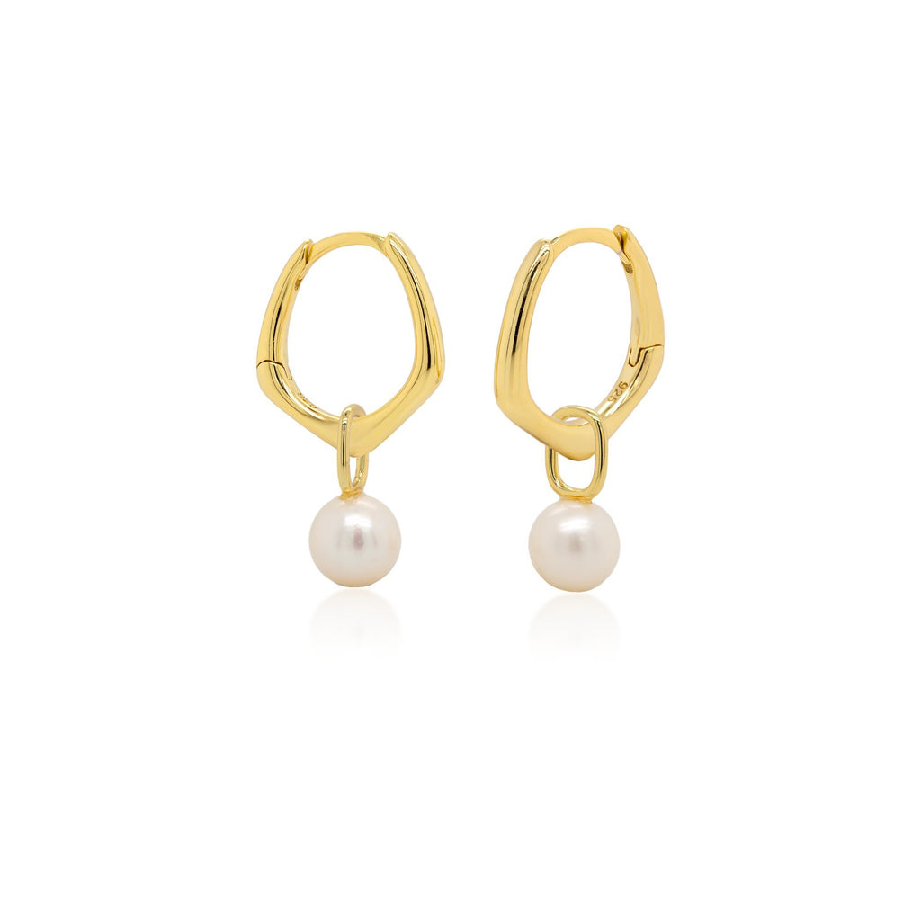 Boucles d'oreilles huggies perles