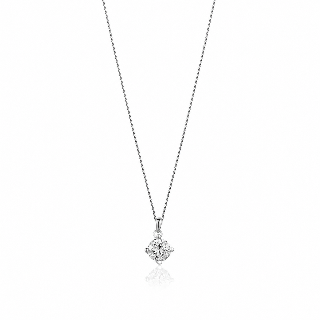 Pendentif Bordeaux - Zircon