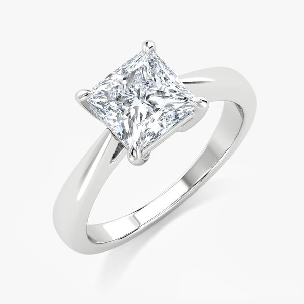 Bague solitaire Princesse