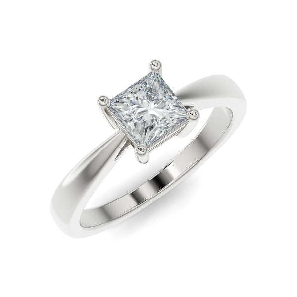 Bague solitaire Princesse