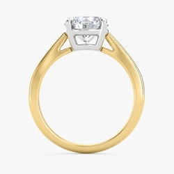 Bague solitaire diamant rond