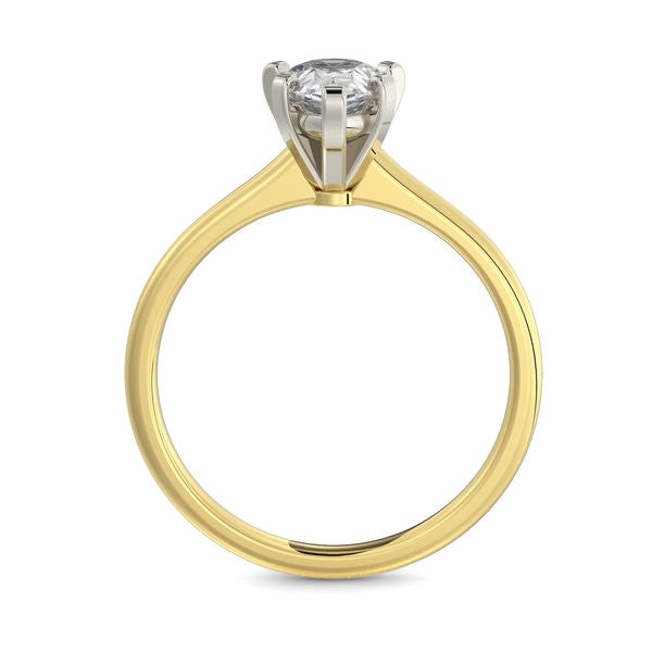 Bague solitaire Poire