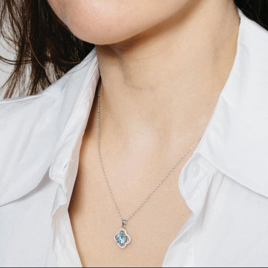 Pendentif Lyon - Bleu