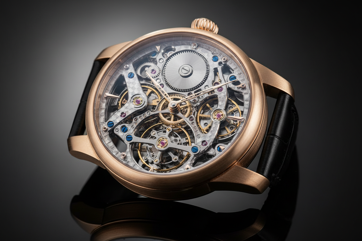 montre avec le mécanisme bien en évidence